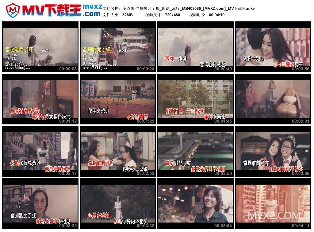 庄心妍-当蝴离开了蝶_国语_流行_MB403085